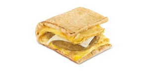 sausage egg and cheese flatbread