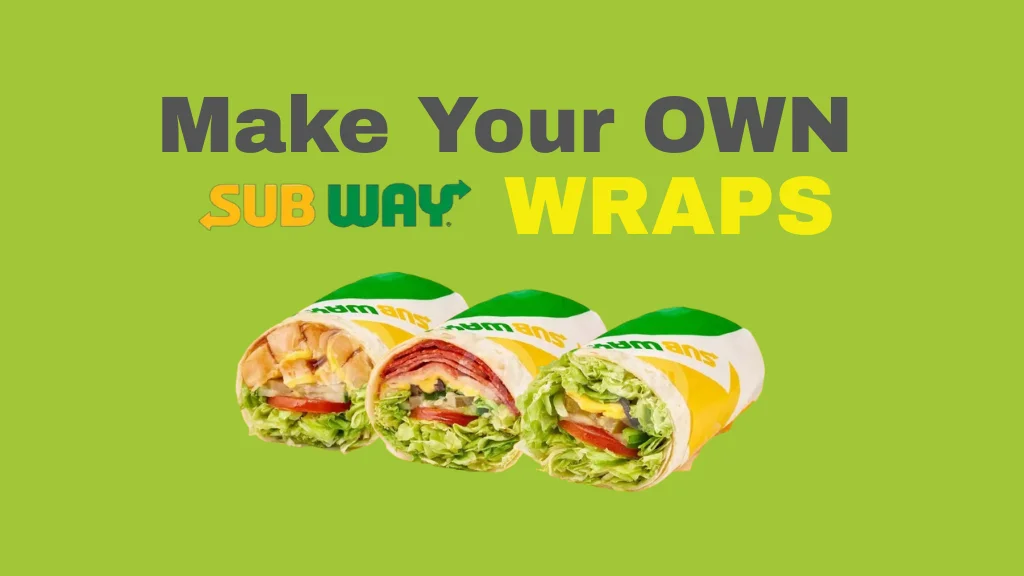 subway wraps menu banner